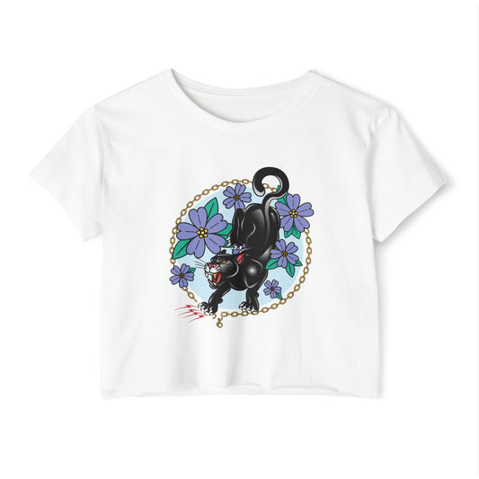 Crop Top Juneteenth Panther