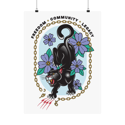 Juneteenth Panther Poster 2026